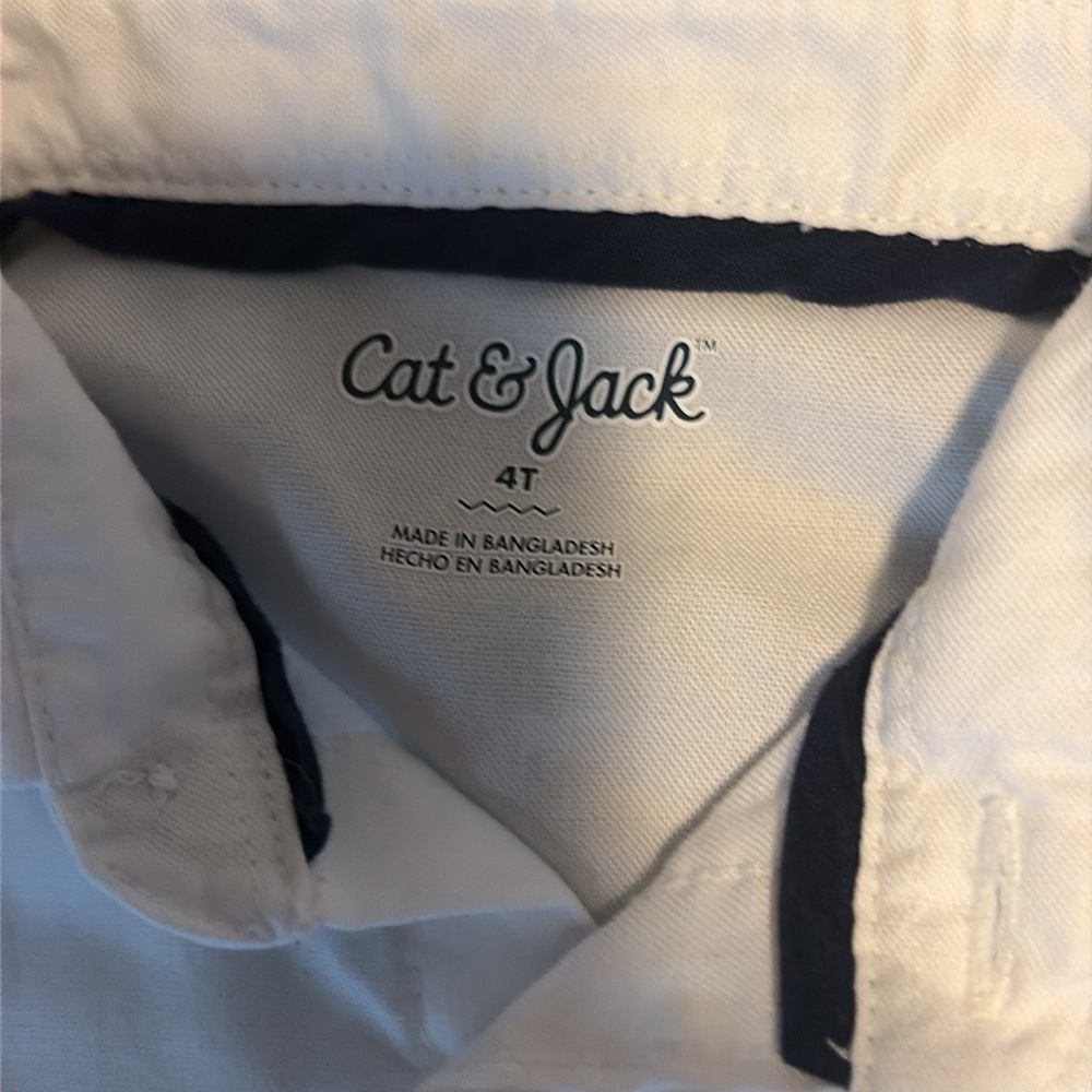 Cat & Jack White button down - Picture 2 of 2